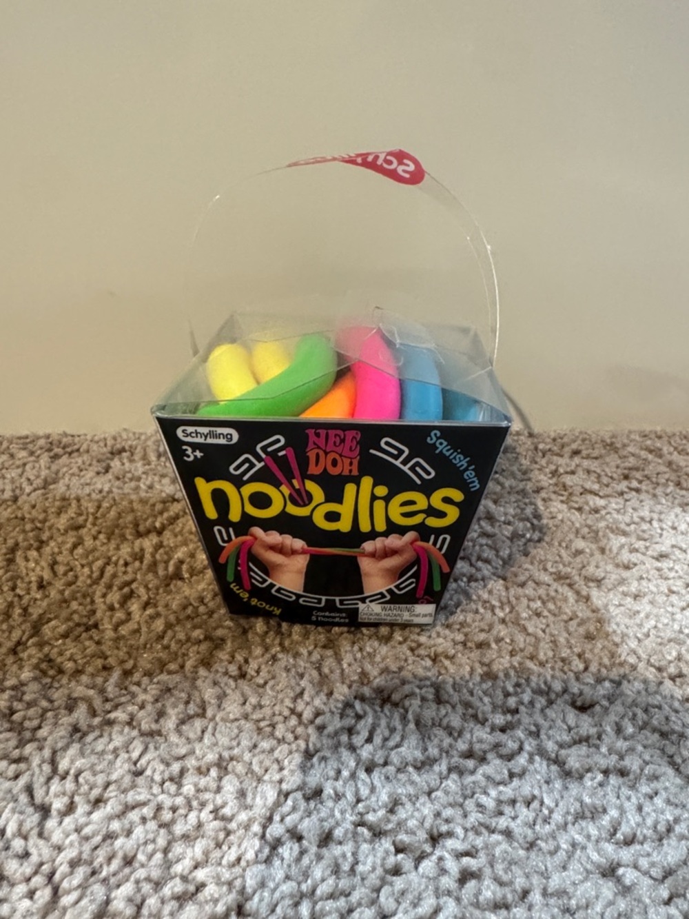 NEE DOH Noodlies Neon Sensory Toy Pack by - Multicolor